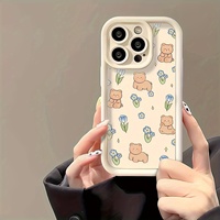 Coque de téléphone à motif mignon pour iPhone 16 15 17 18 Pro Max 14 13, couleur bonbon, coque arrière
