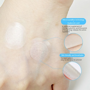 Parche de microagujas de marca privada para espinillas con aloe vera y colágeno, adhesivo hidrocoloide disolvente de acné, cubre imperfecciones y elimina granos. - Product Image 4
