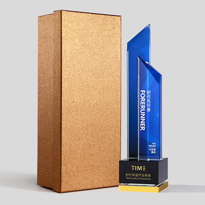 Nouveau trophée en cristal personnalisé créatif haut de gamme science <span class=keywords><strong>et</strong></span> technologie conception réunion annuelle trophée de récompense du personnel exceptionnel - Product Image 5