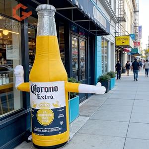 Modèle publicitaire gonflable en forme de bouteille d'air, Danseur d'air gonflable à main levée, Tube publicitaire gonflable pour accueillir les clients - Product Image 1