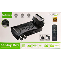 Receptor de TV Digital Terrestre DVB T2 Full HD 1080P H.265 HEVC, Decodificador DVB T2 FTA para Europa, OEM, ODM, Venta al por Mayor