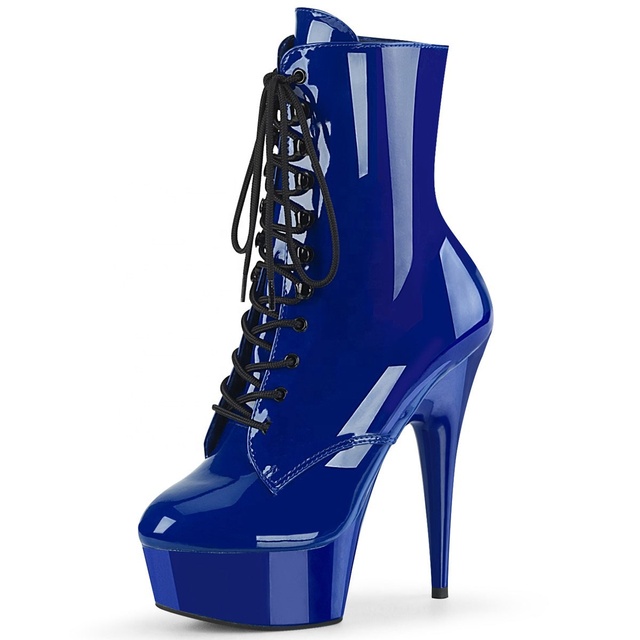 15cm Stripper High Heels Sexy Women's Shoes Platform Clubs Cosplay Pole Dancing Ankle Boots