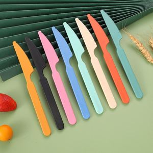 Ensemble de couverts écologiques en paille de blé plaquée - Sans BPA, réutilisables, lavables au lave-vaisselle, portables, pour cadeaux promotionnels - Product Image 3