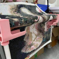 Support de table pour toile de peinture diamantée, Rouleau de toile pour art diamanté, Assistant pour rouleau de toile de peinture diamantée