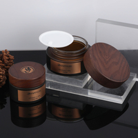 Set de Viaje de Cosméticos y Cuidado de la Piel HAPPYLITE Ecológico de Madera de Fresno y Bambú, Botella de Vidrio Ámbar con Tapa de Rosca, Impresión Personalizada (Set de Viaje)