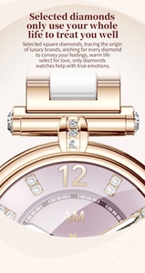 Vàng thép không gỉ đôi Vòng đeo tay Smartwatch cho phụ nữ IP68 không thấm nước BT gọi Tracker thể dục tốt nhất thông minh đồng hồ AK62 - Product Image 5