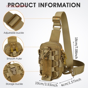 Nouvelle pochette pour bouteille d'eau de sport en plein air avec logo personnalisé, sac de poitrine pour téléphone portable, bandoulière, petit sac à bandoulière, sac de poitrine - Product Image 1