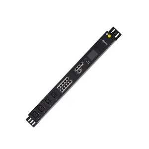 0U Vertical Metered Switched SNMP TCP/IP MODBUS HTTPs Smart C13 C19 Rack PDU with Data Center Sensors