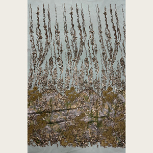 Tessuto in <span class=keywords><strong>Tulle</strong></span> con Perline e Fiori 3D G3918, 10 Colori per Abiti da Sera e Abiti da Sposa - Product Image 3
