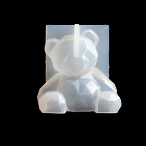 3D силиконовая форма «сделай сам», геометрический стерео медведь, олень, кот, форма для животных, форма для орнамента, инструменты для украшения торта