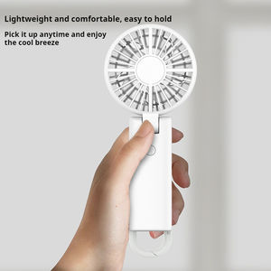 Nouveau ventilateur portable pliable en forme de parapluie, mini ventilateur avec logo personnalisé, compact, puissant, rechargeable, ventilateur à main KC ROHS - Product Image 5