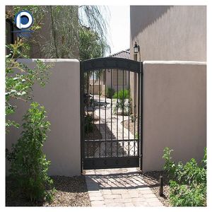 Portail en fer forgé de style <span class=keywords><strong>sud</strong></span>-<span class=keywords><strong>ouest</strong></span> Prima |   Entrée de <span class=keywords><strong>villa</strong></span> en verre dépoli et ornementation sculptée avec design intimité - Product Image 3