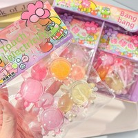 Jouet anti-stress en plastique cristallin en forme de tortue, 299 pièces, compressible, lot de 12 dans une boîte colorée pour les jeunes (7-14 ans)