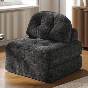 Sofá Cama Pequeño de Lujo Moderno para Sala de Estar, Mueble en Forma de L, Sillón Reclinable Individual de Pana, Compresión en Caja, Diseño Económico para el Hogar - Product Image 5