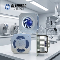 Ventilateur centrifuge professionnel Blauberg à faible bruit, extracteur de conduit, machine générale, pales en plastique, 24V/48V, IP55