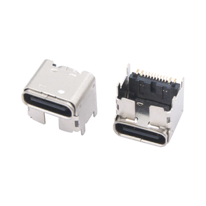 Connecteur de charge USB Type C femelle 4 broches SMD en alliage de zinc, courant nominal 1A - Product Image 4
