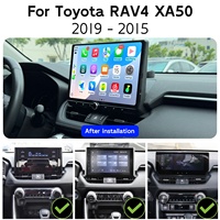 Autoradio Android 12,5 pouces avec écran Carplay, lecteur GPS, caméra 360° pour Toyota RAV4 AX50 2019 2020 2021 2022 2023 2024 2025