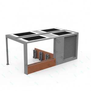 Venta al por mayor de China Smart Bus Shelter Rectángulo Marco de aluminio Diseño líder en la industria - Product Image 1