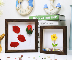 16x16 Size Ps White Black Log Golden Blown Shadow Box <b>Photo</b> <b>Frame</b> square Glass 3D <b>Deep</b> Shadow Box for Storing Memories - Product Image 5