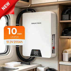 Système solaire tout-en-un 51,2 V 10 kWh, Powerwall, batterie lithium 51,2 V 10 kWh, système solaire domestique, batterie de stockage - Product Image 1