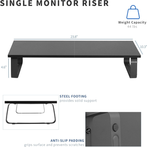 Ergonomic 24/39inch bằng gỗ & thép màn hình đứng máy tính để bàn Riser cho màn hình/Bàn phím/máy tính xách tay/nhỏ <span class=keywords><strong>TV</strong></span> lưu trữ tổ chức cho bàn - Product Image 3