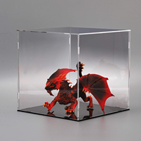 Boîte de présentation transparente en acrylique, cube de rangement en plastique pour figurines de collection, jouets pour tous les modèles