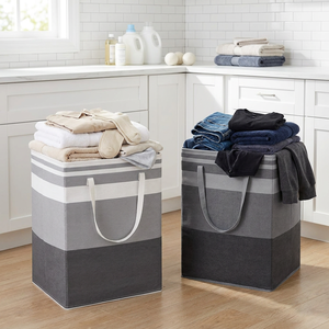 Cesto Pieghevole per Vestiti Sporchi, Cesto Portabiancheria Multiuso Portatile in Tessuto Oxford per Yoga, Casa, <span class=keywords><strong>Bagno</strong></span> - Product Image 5