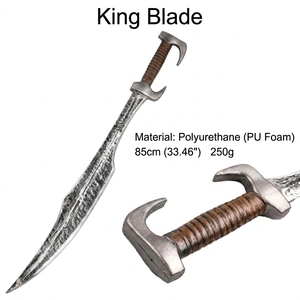Épée de simulation <span class=keywords><strong>en</strong></span> mousse PU King Blade <span class=keywords><strong>en</strong></span> gros, arme d'entraînement sûre <span class=keywords><strong>en</strong></span> polyuréthane pour cosplay, accessoire de fête, jeu de rôle, décoration, jouet - Product Image 1