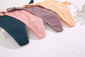 Culotte string <span class=keywords><strong>sexy</strong></span> en coton taille basse, design une ligne, boucle réglable, multicolore, vente chaude - Product Image 6