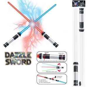 Épée <span class=keywords><strong>Laser</strong></span> clignotante à lumière LED 2023, 7 couleurs de lumière, poignée séparable, accessoires Cosplay pour enfants et adultes, 2 pièces/ensemble <span class=keywords><strong>sabre</strong></span> <span class=keywords><strong>Laser</strong></span> - Product Image 4