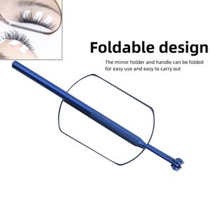 Miroir de maquillage professionnel Pinky leem, accessoires pour extensions de cils, miroir rectangulaire en acier inoxydable avec logo - Product Image 4