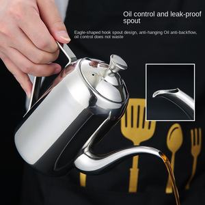 Olla para <span class=keywords><strong>Aceite</strong></span> <span class=keywords><strong>de</strong></span> Acero Inoxidable 304 Ecológica <span class=keywords><strong>de</strong></span> Gran Capacidad con Impresión para Cocina, Contenedor <span class=keywords><strong>de</strong></span> Condimento para <span class=keywords><strong>Barbacoa</strong></span> y Logotipo Personalizado - Product Image 2