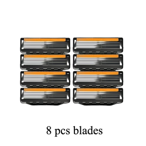 Lames de rechange OEM à 5 lames haute précision compatibles avec les rasoirs majeurs, technologie en acier allemand, lot de 8 - Product Image 3