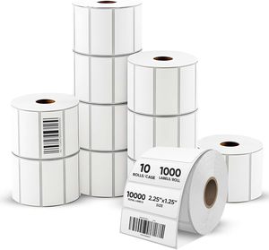 Etiquetas Térmicas Directas de 2.25" X 1.25" para Códigos de Barras, Código de Barras UPC Perforado, Compatible con Rollo, Zebra, <span class=keywords><strong>Munbyn</strong></span>, Nelko - Product Image 1