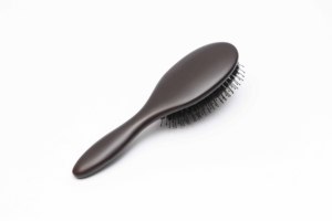 Bàn chải chải tóc nối tóc giả, loại ướt, có logo tùy chỉnh, chất liệu nhựa đen, lông lợn mềm, lông <span class=keywords><strong>nylon</strong></span> - Product Image 2