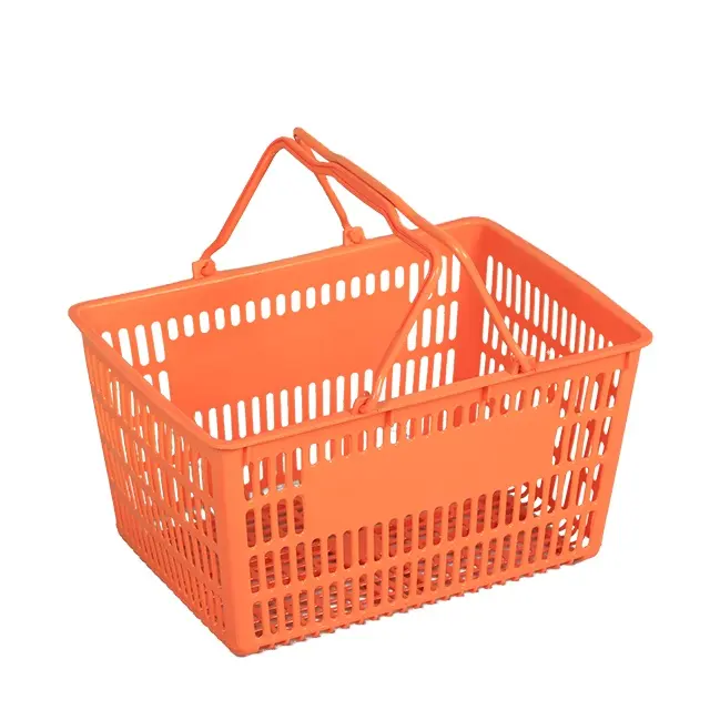 Supermarket Grocery Store Colorful Plastic Shopping Basket