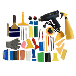 أدوات إزالة الأعشاب الضارة المصنوعة من الفينيل للسيارة مجموعة ممسحة مكشطة من الفينيل لتلوين النوافذ والسيارات مجموعة الفينيل لفافة السيارة أدوات تغليف السيارة - Product Image 3