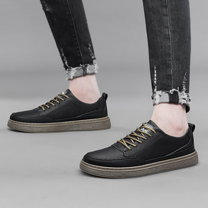 Nouvelles Chaussures Décontractées Printemps-Automne à Bout Rond avec Fermeture Élastique, Mocassins Plats Respirants en Cuir de Vachette Double Couche pour Usage Quotidien - Product Image 3
