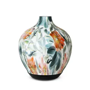 Umidificador de vidro com estampa serpentina, óleo essencial elegante, difusor de aroma, leve, venda imperdível