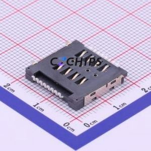 MCS-102JD SIM Card Connector SMD Connector Plug-In Type Mini SIM Card Card Holder 3mm - Product Image 2