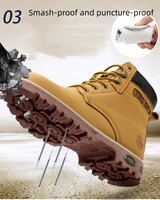 Chaussures de sécurité industrielles bon marché à bout en acier pour hommes, chaussures de travail légères pour le sport, chaussures de sécurité imperméables