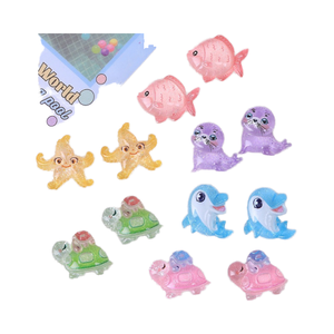 Juguetes para niños Tiny Cute Mini Small Cartoon Resin Turtle Sea Star <span class=keywords><strong>Dolphin</strong></span> <span class=keywords><strong>Fish</strong></span> Ocean Sand Play Figure Diy Charms Creature Figurine - Product Image 1
