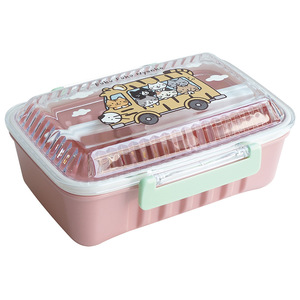 Bangduo Sandwich Meal <b>Box</b> Large Plastic Bento <b>Lunch</b> <b>Box</b> With Lid For Adults And Kids Rectangle Shape - Product Image 5