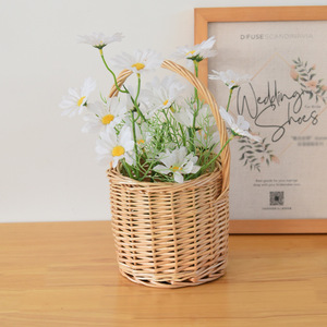 Cesta de Bambú Tejida a Mano, Decoración Ecológica de Jacinto de Agua para Fiestas de Halloween y Pascua, para la Búsqueda de <span class=keywords><strong>Huevos</strong></span> de Pascua y Picnic - Product Image 3