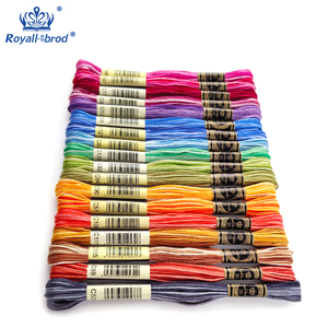 Hoàng Gia tinh khiết bông 18-màu/thiết lập Gradient thêu chủ đề 6 sợi 8 mét handmade DIY Cross Stitch may nhuộm cho - Product Image 6