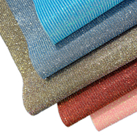 Chunky Glitter Net Mesh Cuir Synthétique Vinyle Faux Tissu Cuir pour Chaussures De Mariage PU Matériel