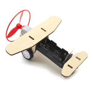 Kit de avión planeador de madera para bricolaje, control manual, funciona con pilas, juguete educativo científico para niños de 4 a 6 años - Product Image 5