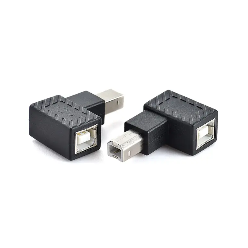 Wholesale USB 2.0 Type B Printer Adapter 90 Degrees Type B Male To Female Convertor Converter Connector For Printer Scanner