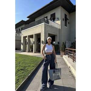 Sweatpants gris fumé basiques pour femmes, sweats à capuche et sweat-shirts confortables - Product Image 5