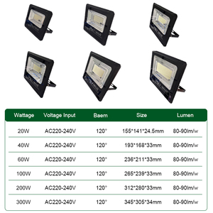 <span class=keywords><strong>Projecteur</strong></span> <span class=keywords><strong>solaire</strong></span> mural extérieur <span class=keywords><strong>professionnel</strong></span> AC220-240V IP65 20W-300W pour stades, fabriqué par un fabricant spécialisé - Product Image 2